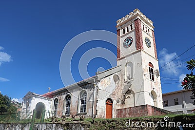 St Georgeâ€™s Parish Church, St. George`s, Grenada Stock Photo